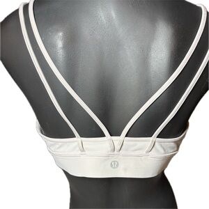 lululemon athletica Women's White Strappy Sports Bra